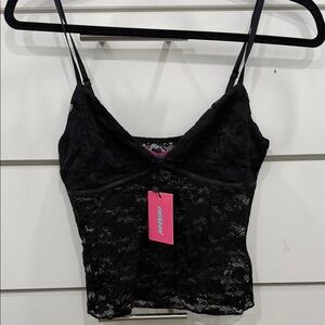 Edikted Black Lace Cami Top